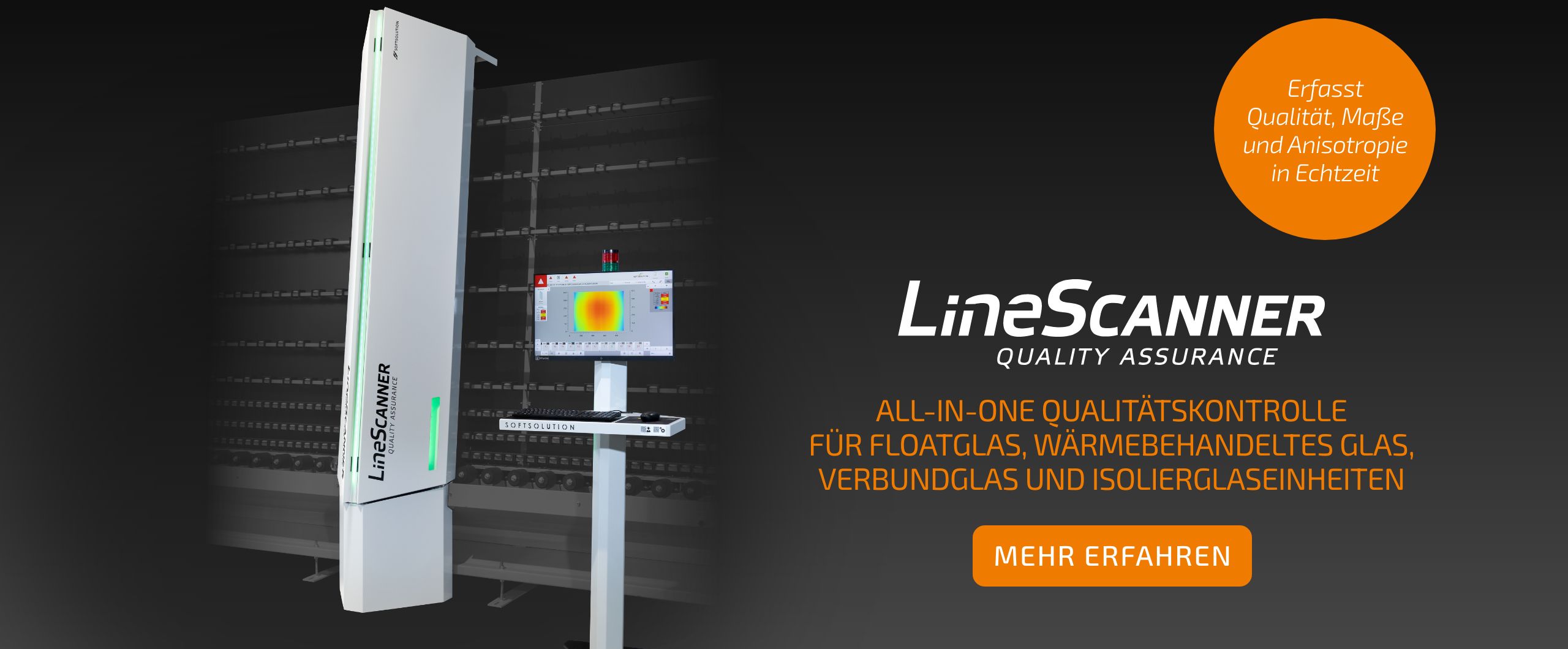 LineScanner All-in-One-Qualitätsprüfung für Float-, wärmebehandeltes, Verbundglas und Isolierglaseinheiten