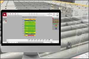 Análisis de monitor para vidrio templado
