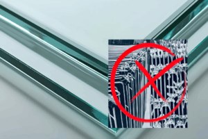 Sin sujeción en vidrio laminado